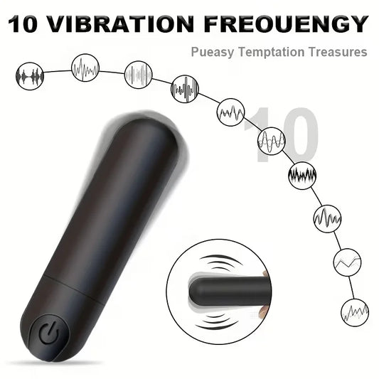 Vibrador recargable con 10 Frecuencias