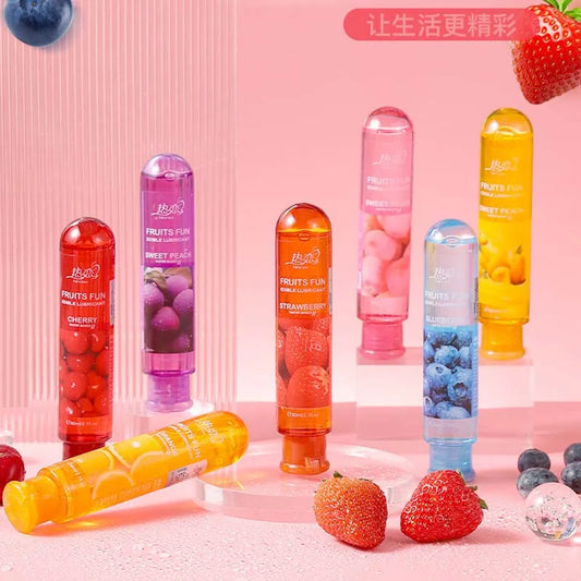 Lubricante en gel sabor a frutas para mayor placer anal y oral