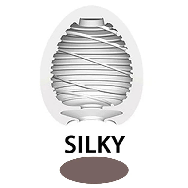 Huevos masturbadores de silicona para hombres Estimulación Masajeadores