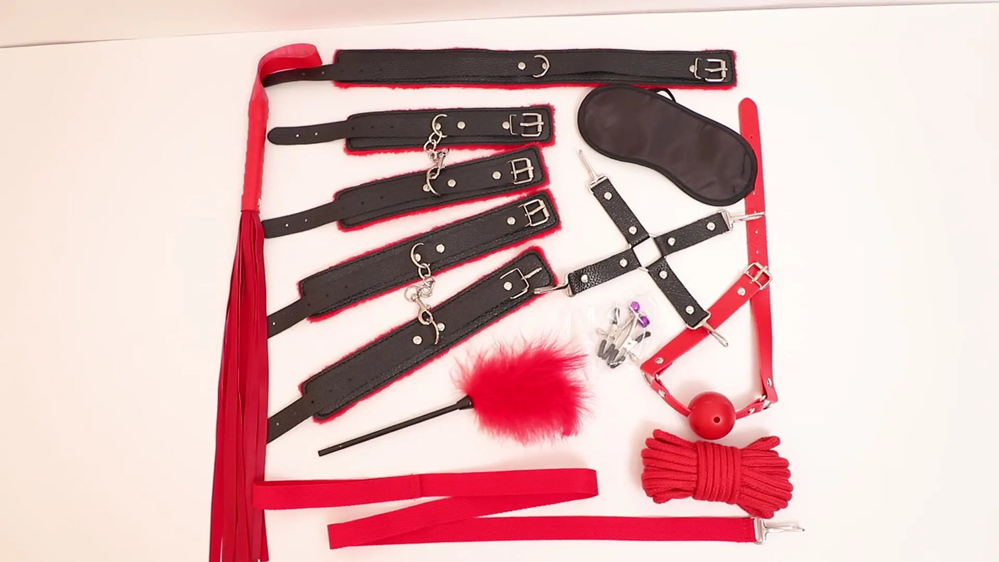 Bondage Kit de 10 piezas BDSM