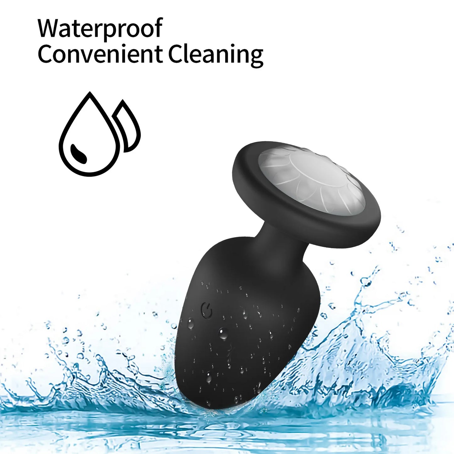 Plug Anal iluminado, brilla en la oscuridad, luz led de Silicona