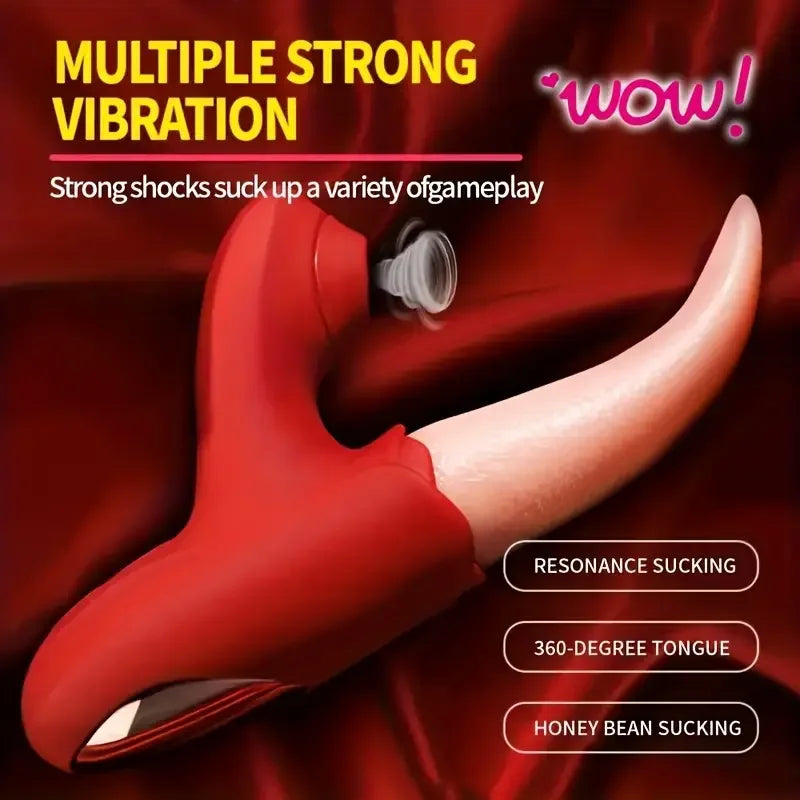 Succionador para mujeres en forma de lengua