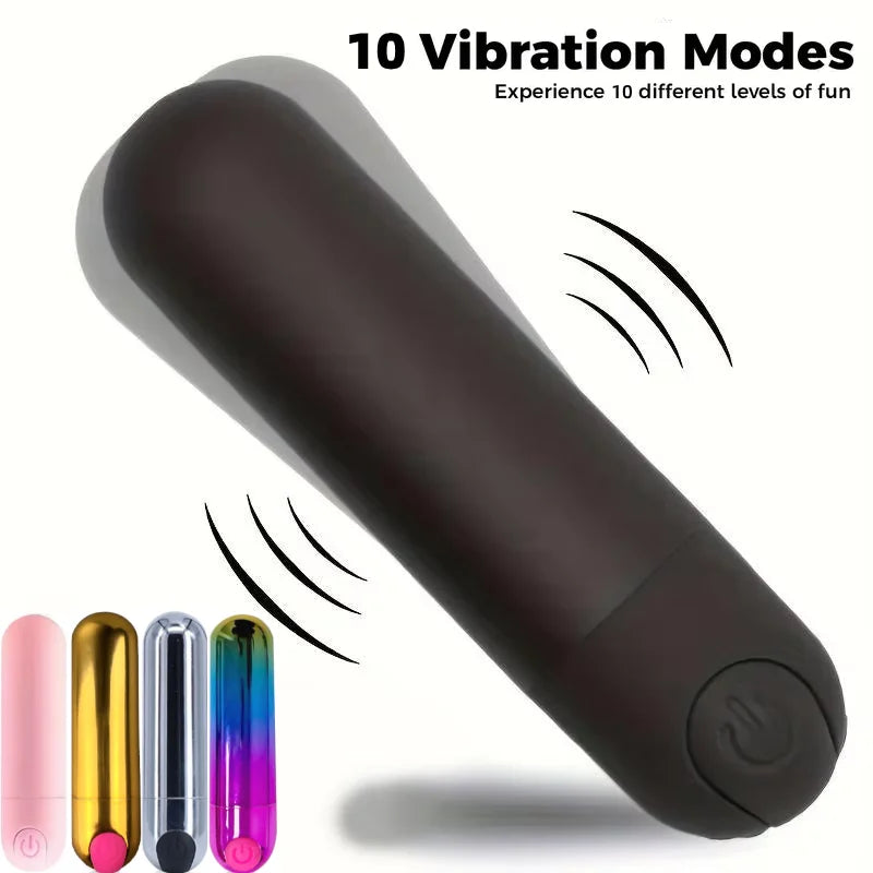 Vibrador recargable con 10 Frecuencias