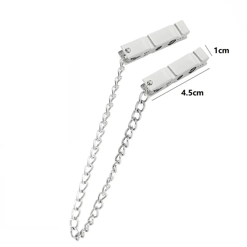 Set de Pinzas con cadenas para pezones Bondage