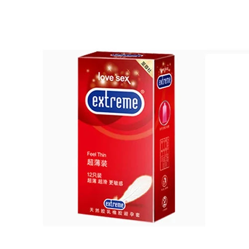 Set de 12 condones de latex lubricados