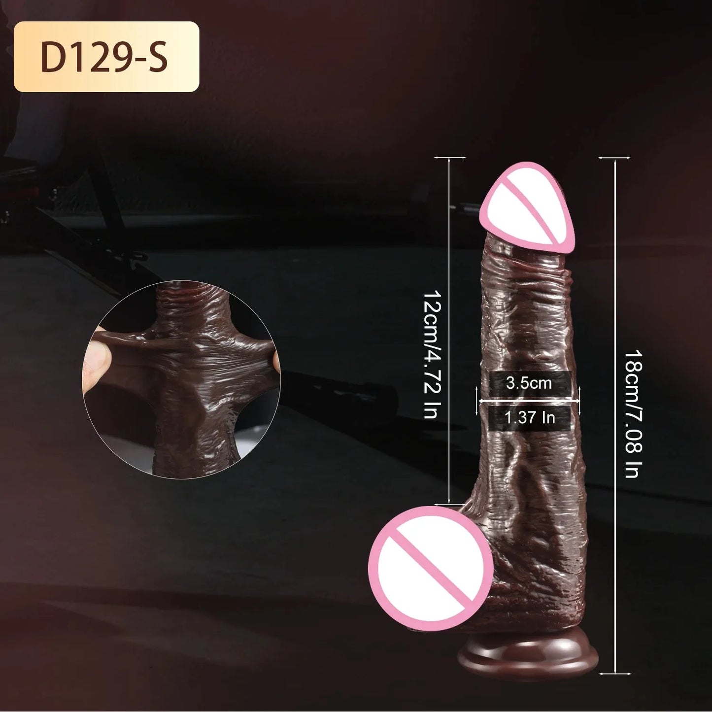 Dildo Usable y realista de piel para mujeres