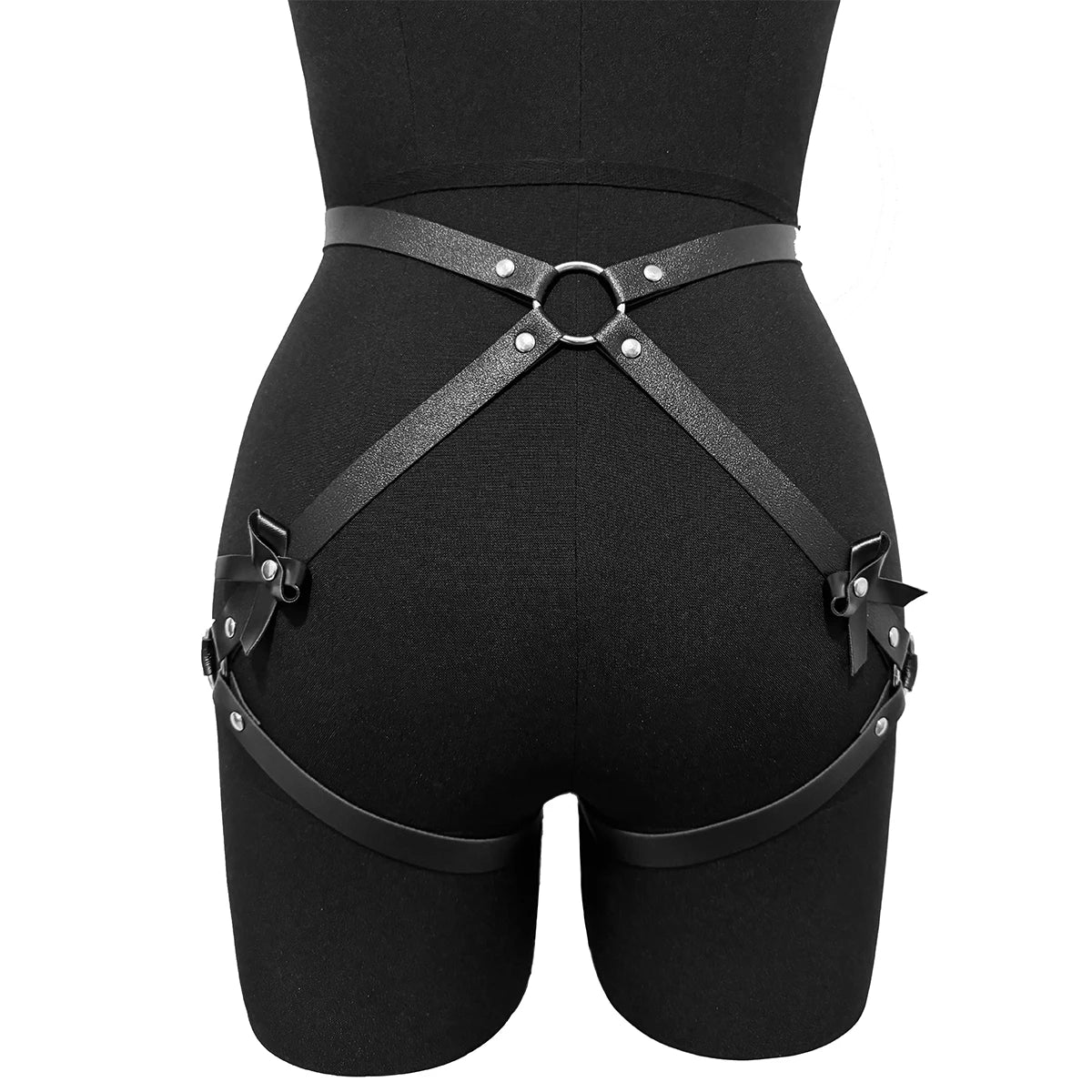 Arnés Sexy de Pecho de Cuero y cadenas para Fetiche