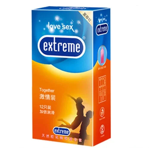 Set de 12 condones de latex lubricados