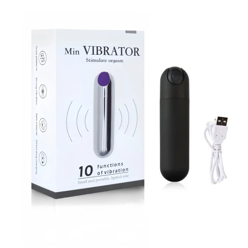 Vibrador recargable con 10 Frecuencias