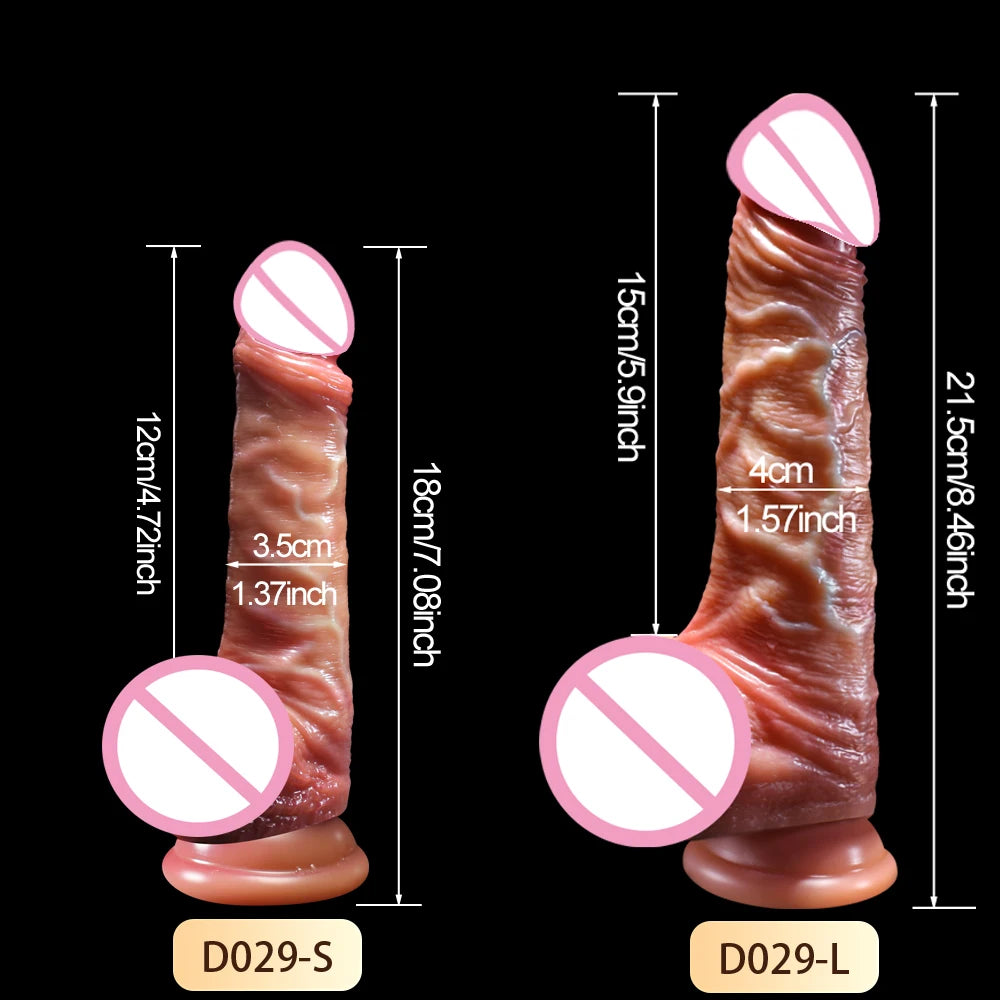 Dildo Usable y realista de piel para mujeres