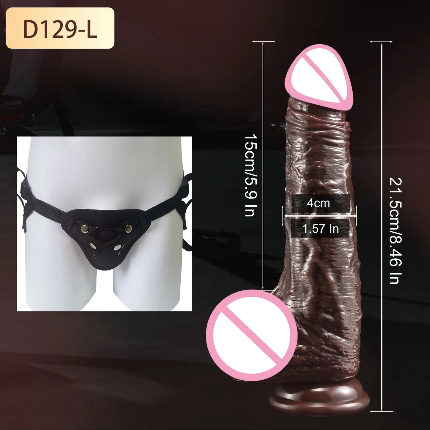 Dildo Usable y realista de piel para mujeres