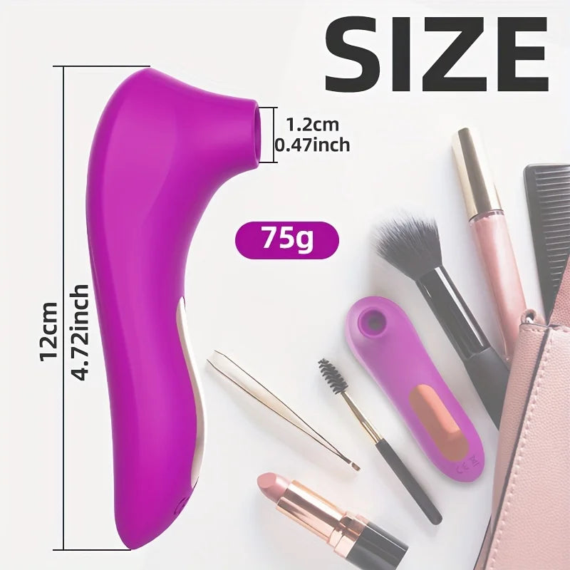 Vibrador succionador en vacío para masajes y estimulación femenina
