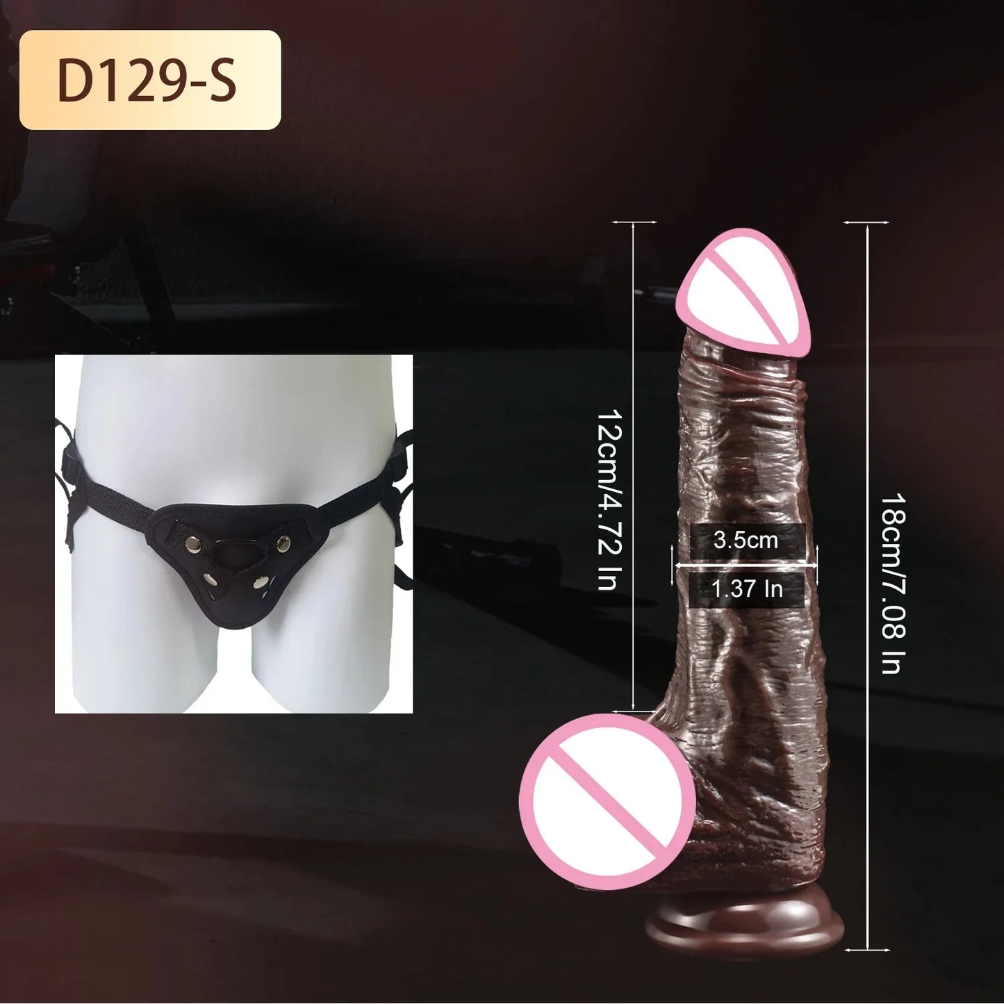 Dildo Usable y realista de piel para mujeres