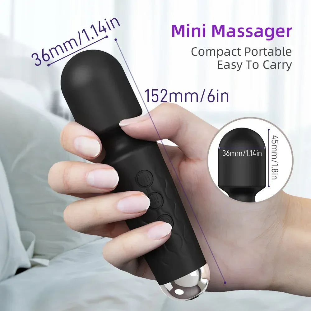 Mini masajeador compacto recargable