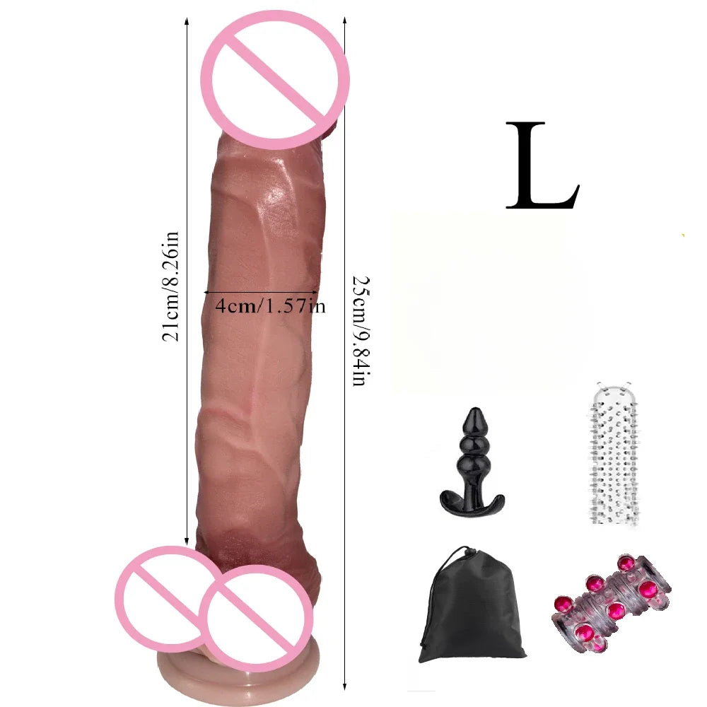 Dildos Realitas de Silicona para mastirbación y penetración erótica
