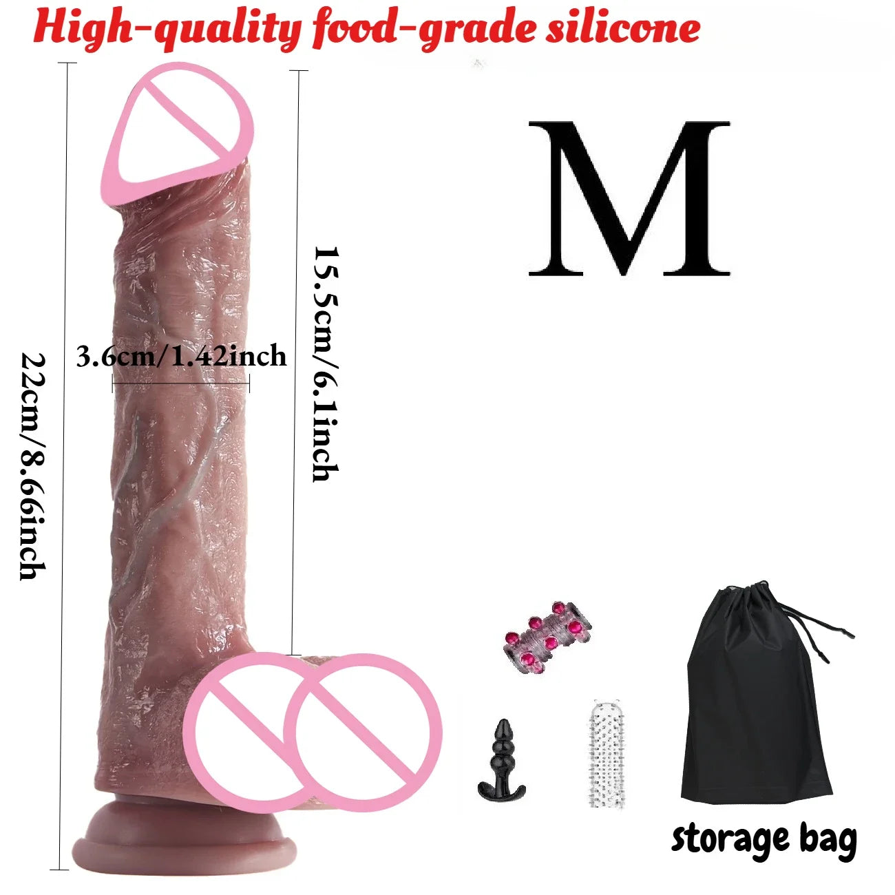 Dildos Realitas de Silicona para mastirbación y penetración erótica