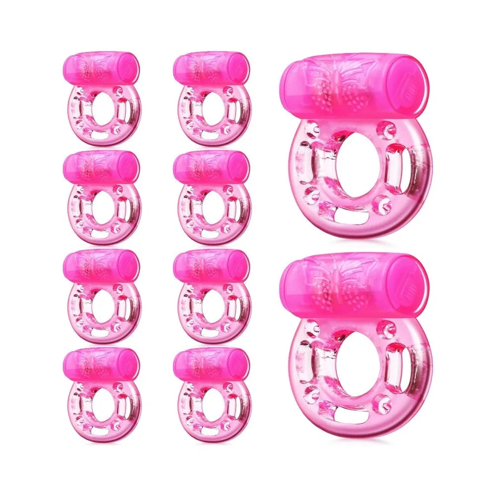 Anillos vibradores de silicona para el pene