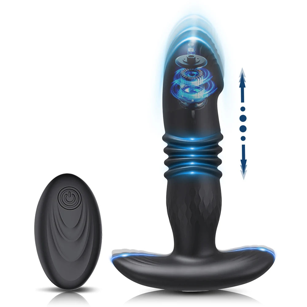 Vibrador Telescópico Anal Masajeador Wireless