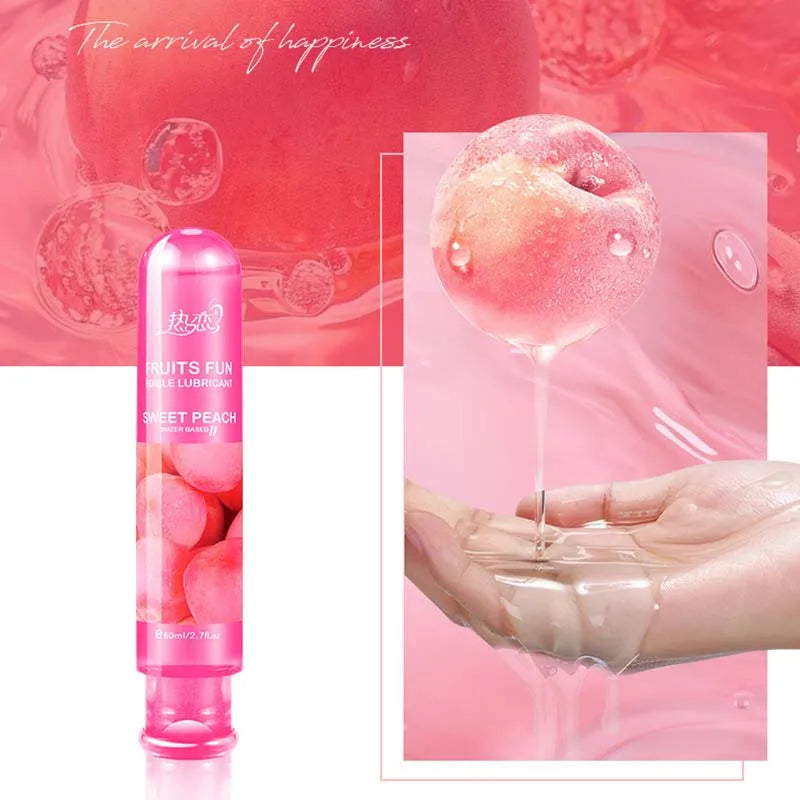 Lubricante en gel sabor a frutas para mayor placer anal y oral