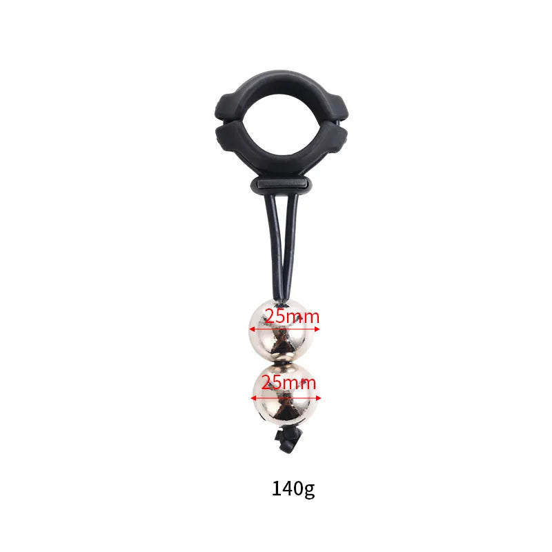 Bola y anillo de silicona para el pene