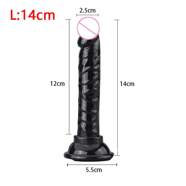 Dildo resalista de gel para mujeres no vibrador