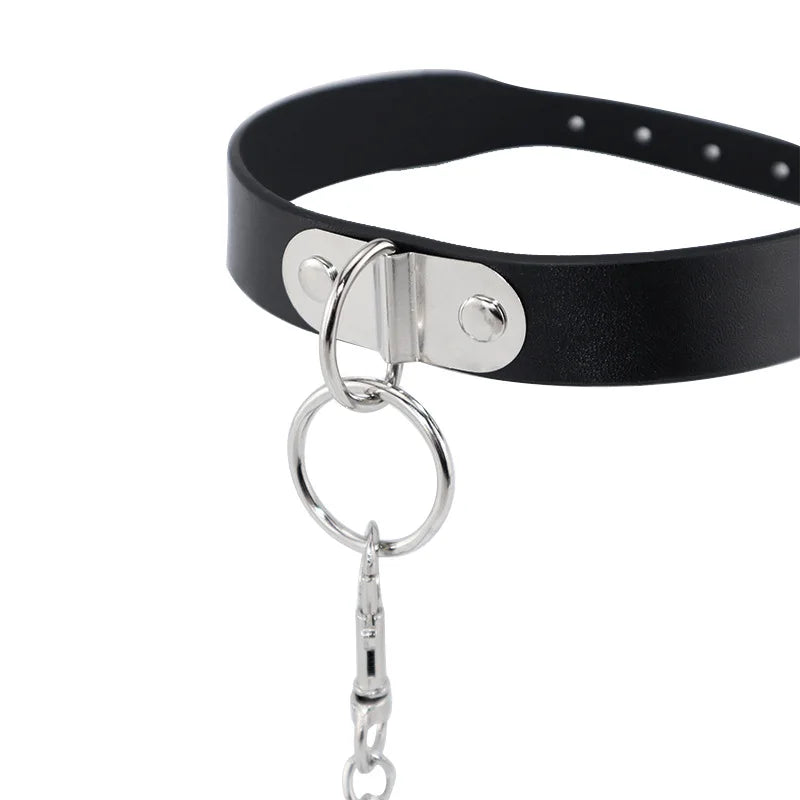 CInturón de Cuello y Cadena BDSM