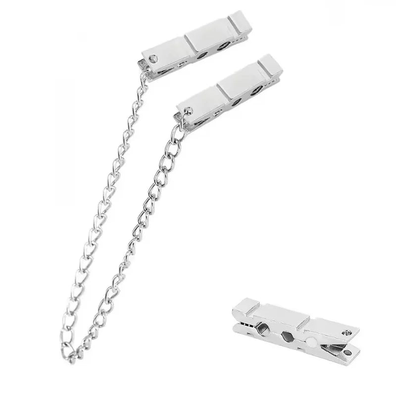 Set de Pinzas con cadenas para pezones Bondage