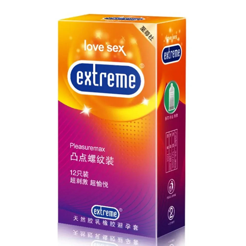 Set de 12 condones de latex lubricados