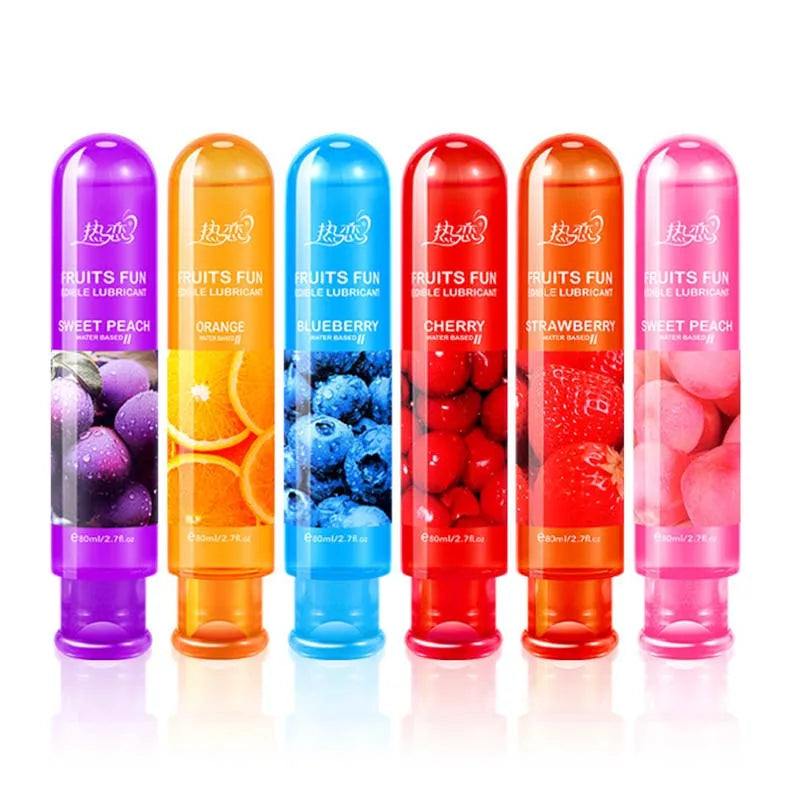 Lubricante en gel sabor a frutas para mayor placer anal y oral