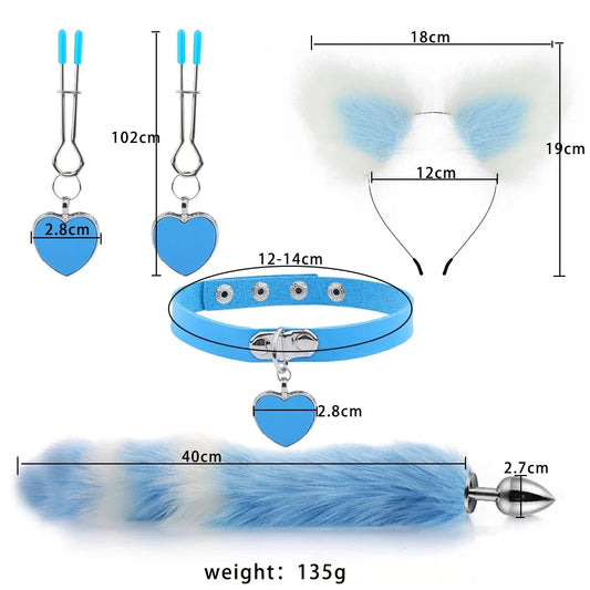 Cola de gato y accesorios Cosplay