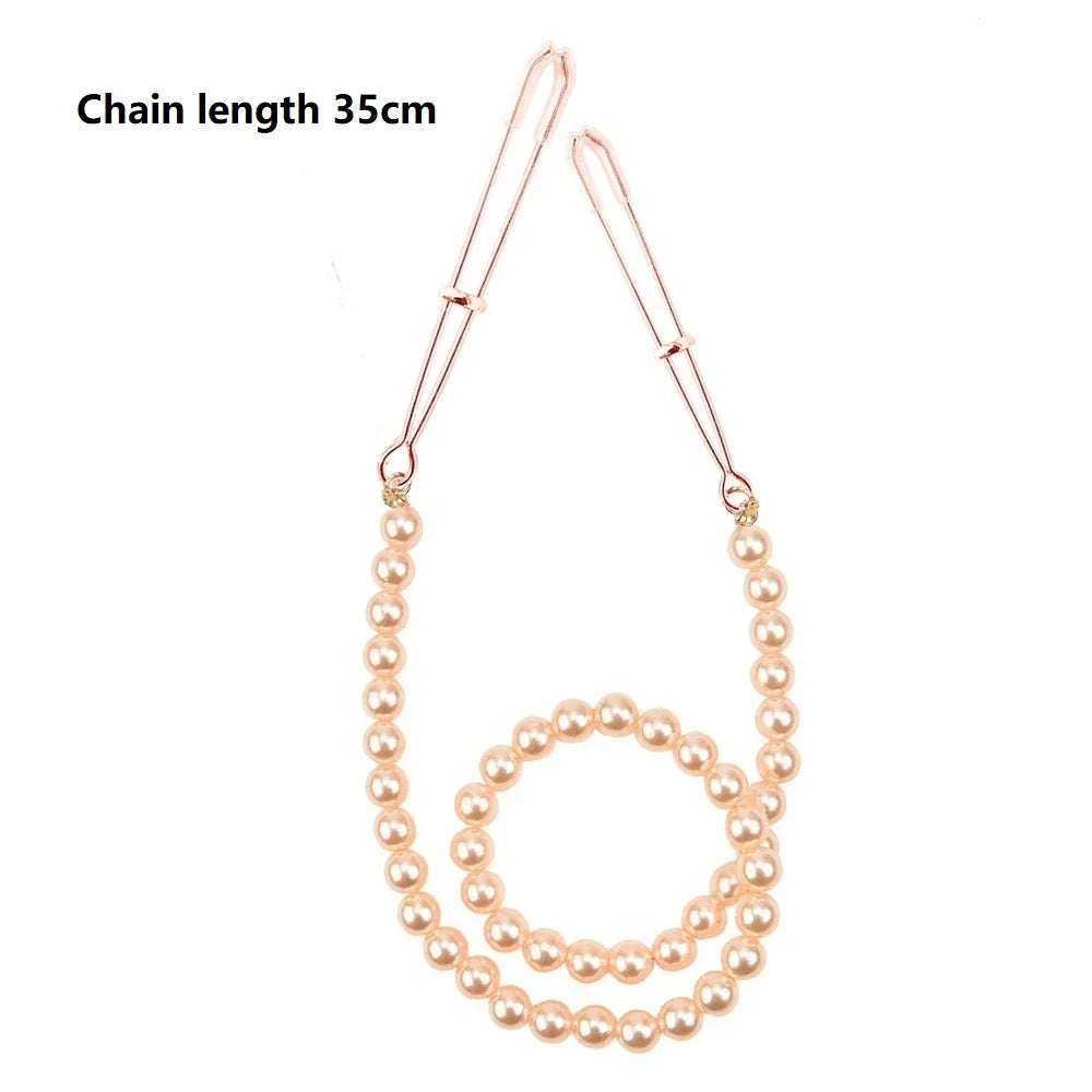 Set de Pinzas con cadenas para pezones Bondage