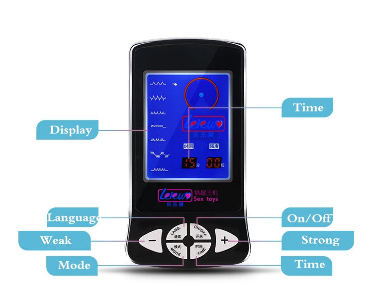 Eletroestimulador BDSM para pezones, ano y otras zonas del cuerpo