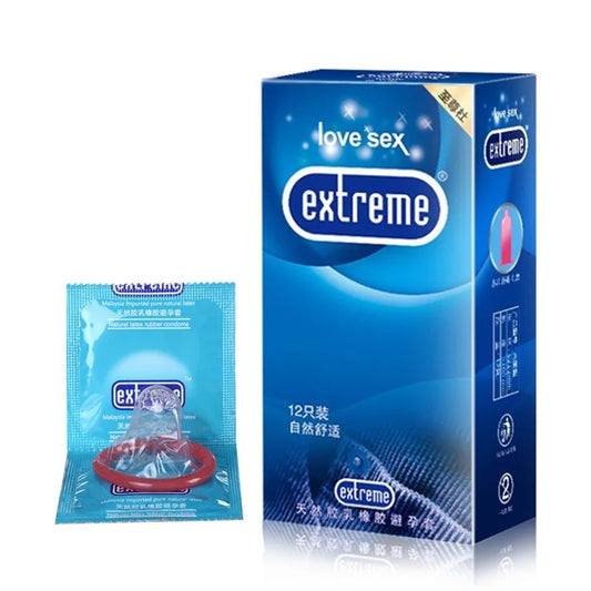 Set de 12 condones de latex lubricados