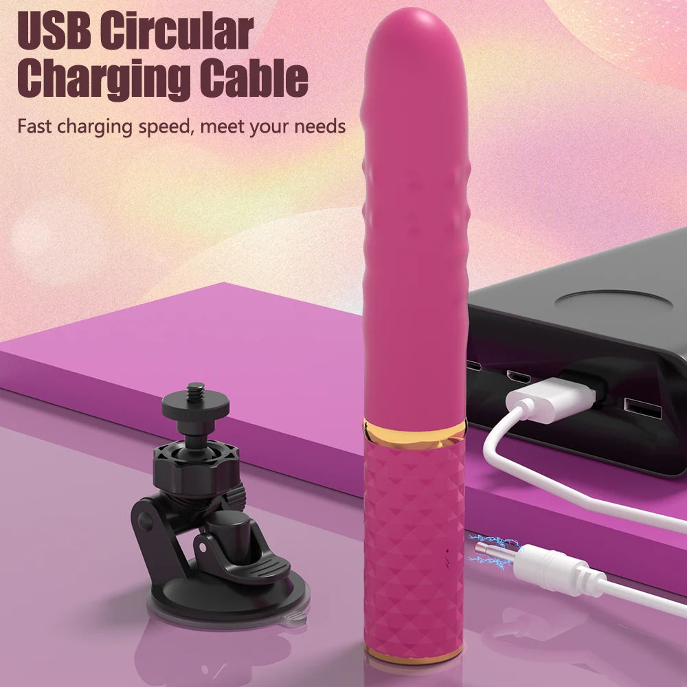 Dildo Vibrador Telescopico para mujeres principiantes