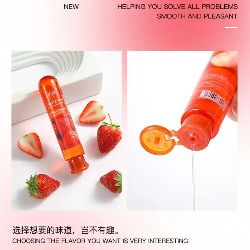 Lubricante en gel sabor a frutas para mayor placer anal y oral