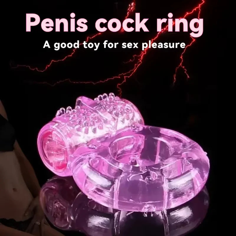 Anillos vibradores de silicona para el pene