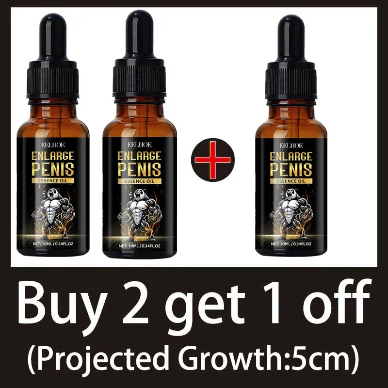 Aceite estimulador alargador del pene y retardante