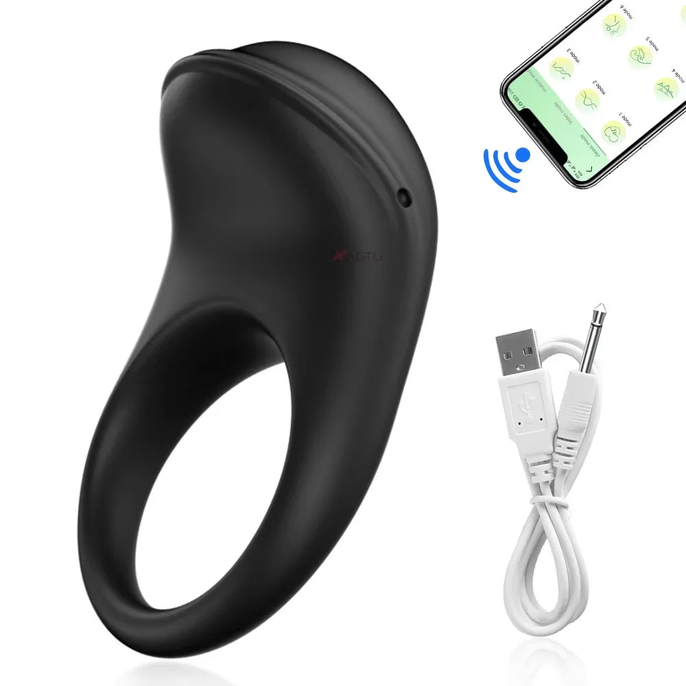 Anillo vibrador para Hombres retardante de la eyaculación