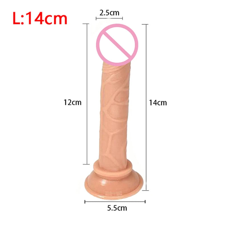 Dildo resalista de gel para mujeres no vibrador