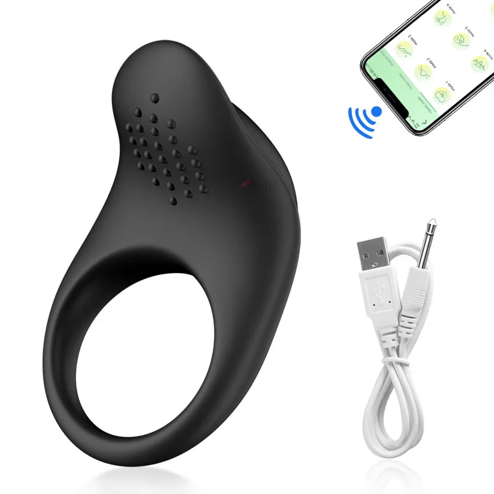 Anillo vibrador para Hombres retardante de la eyaculación