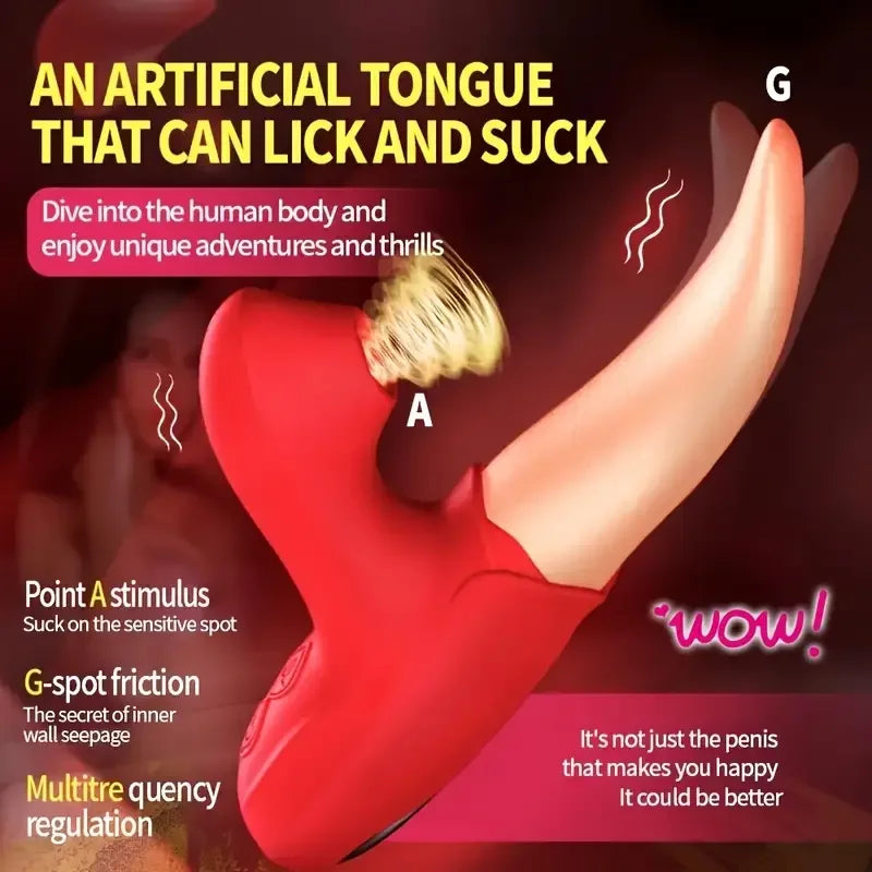 Succionador para mujeres en forma de lengua