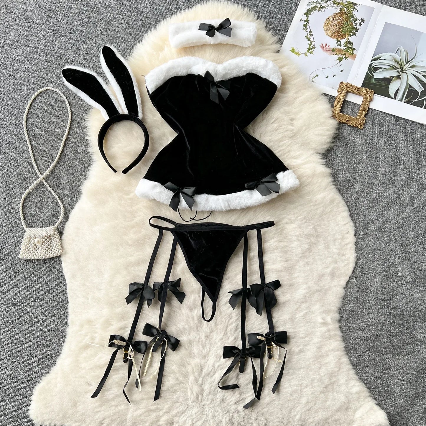 Conjunto Playboy de conejita sexy