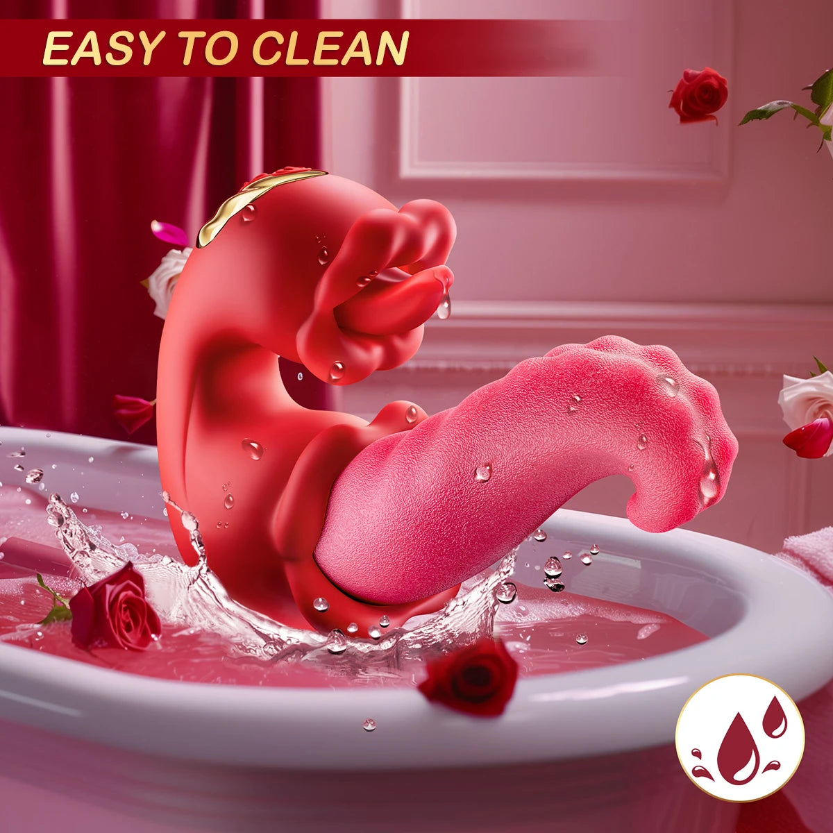 Poderoso vibrador de lengua para el clitoris