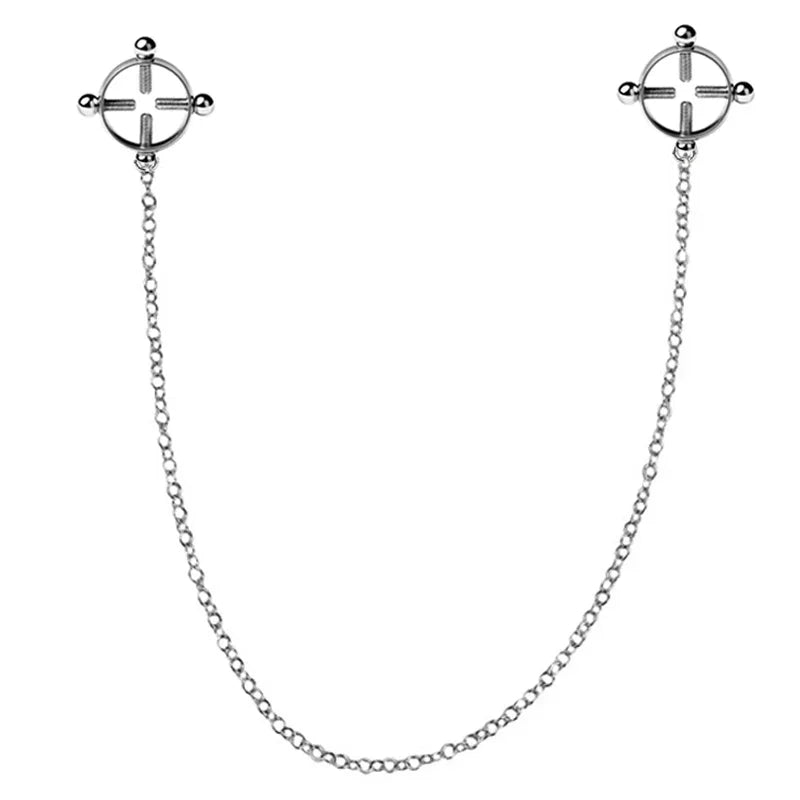 Set de Pinzas con cadenas para pezones Bondage