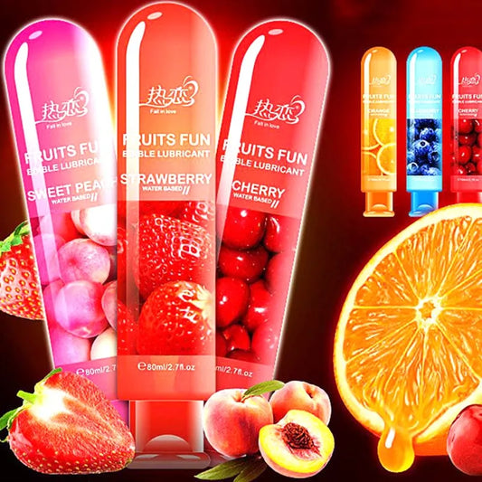 Lubricante en gel sabor a frutas para mayor placer anal y oral