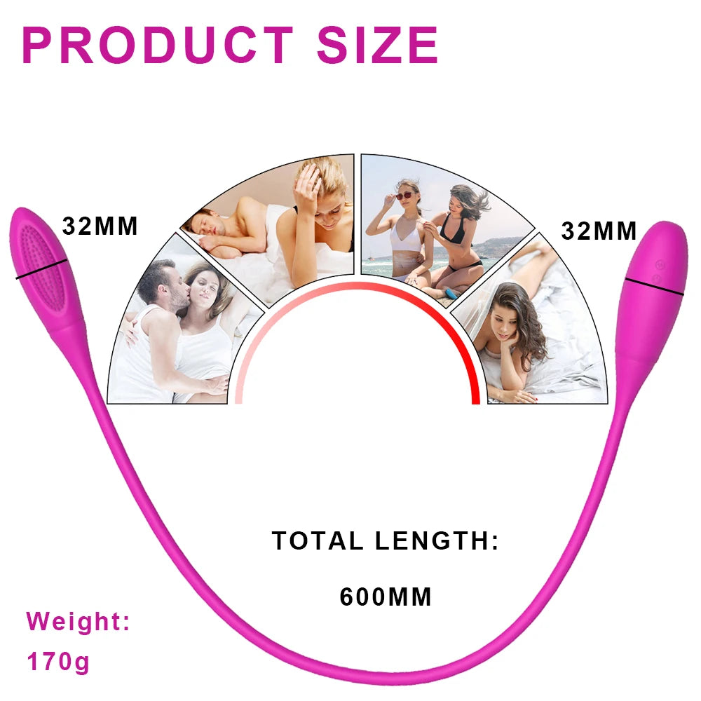 Dildo Vibrador Anal de doble cabeza juguete masturbador