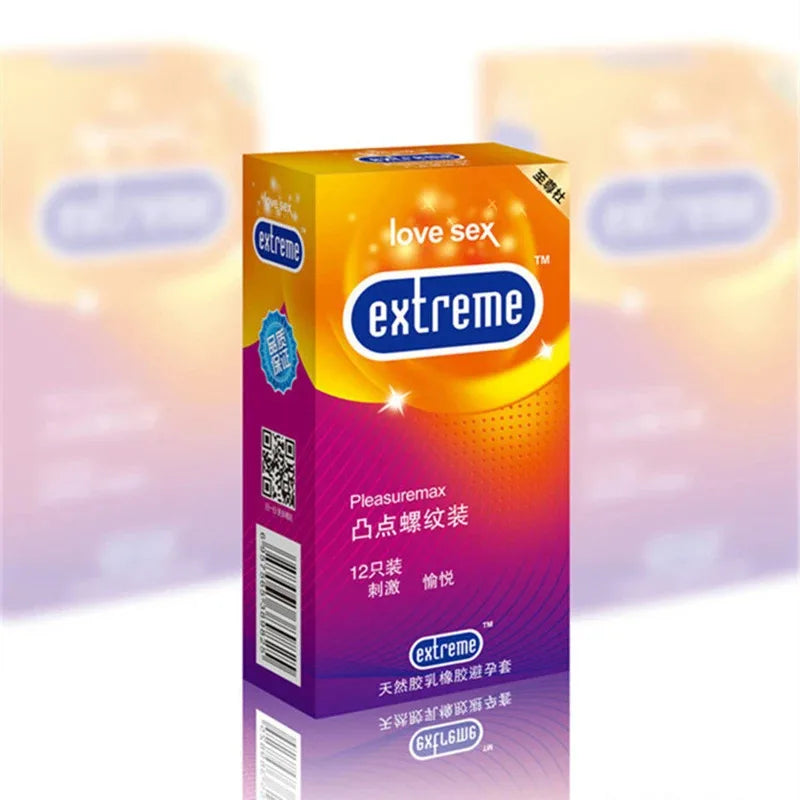 Set de 12 condones de latex lubricados