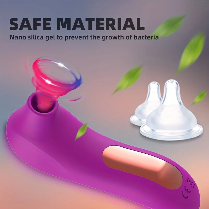 Vibrador succionador en vacío para masajes y estimulación femenina