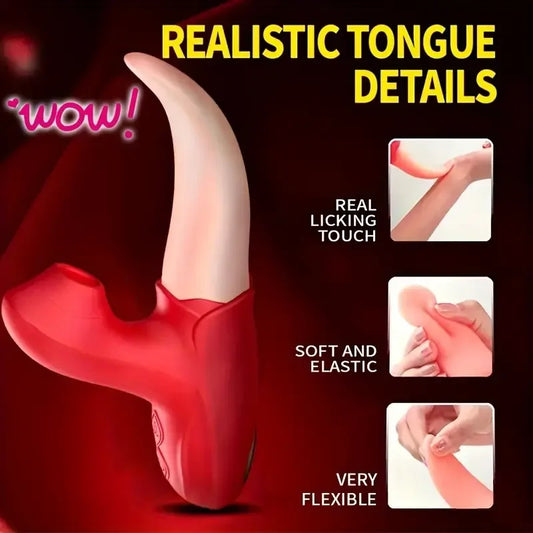 Succionador para mujeres en forma de lengua
